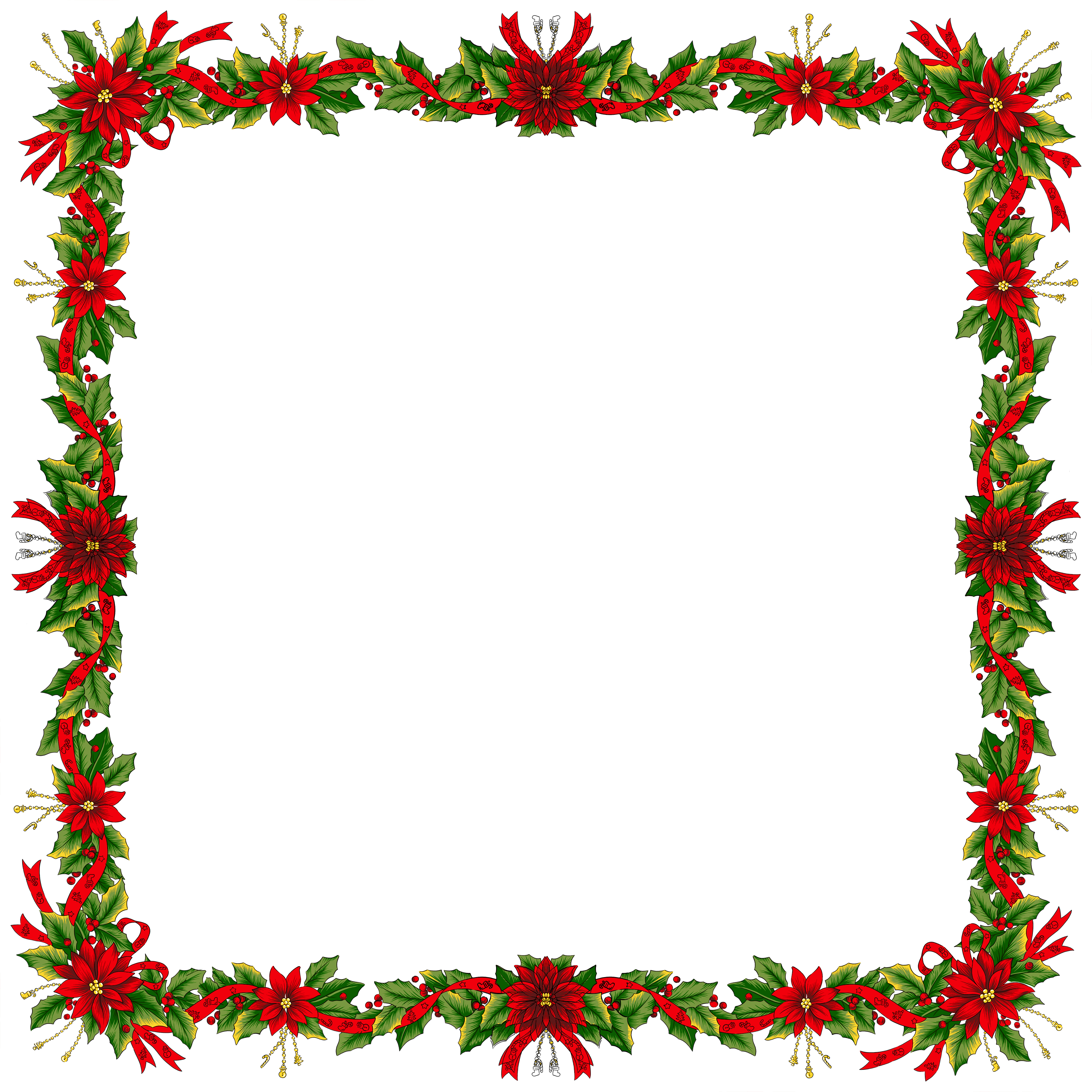 3500x3501 Christmas Frames Clipart