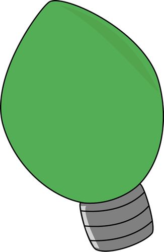 326x500 Christmas Tree Light Bulb Clipart