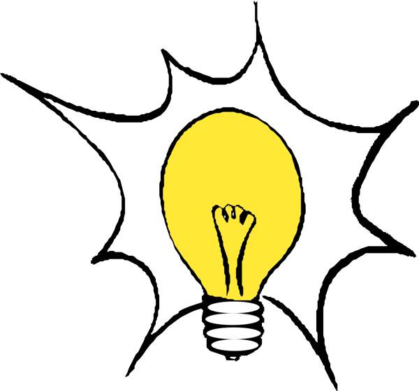 600x561 Light Bulb Thinking Clip Art 101 Clip Art