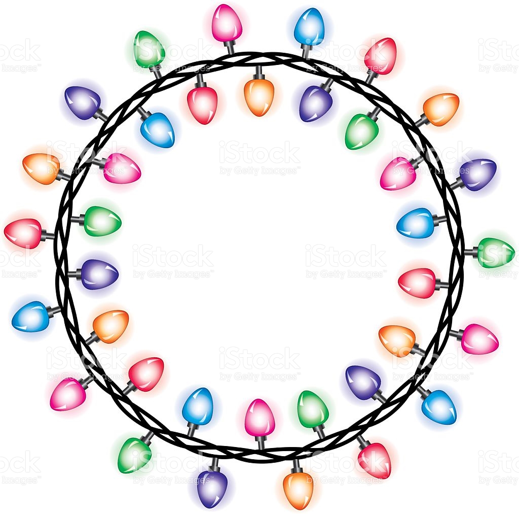 1024x1013 Christmas Lights Clipart Border Circle