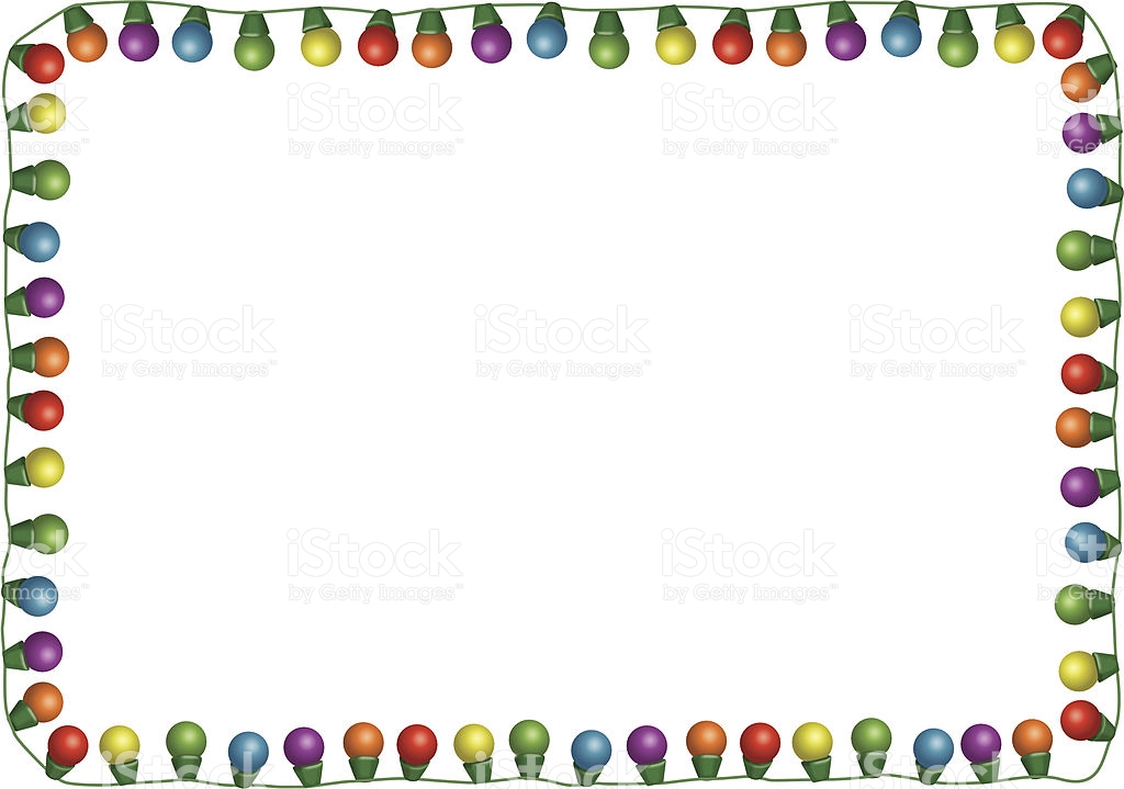 1024x719 Christmas Lights Clipart Frame