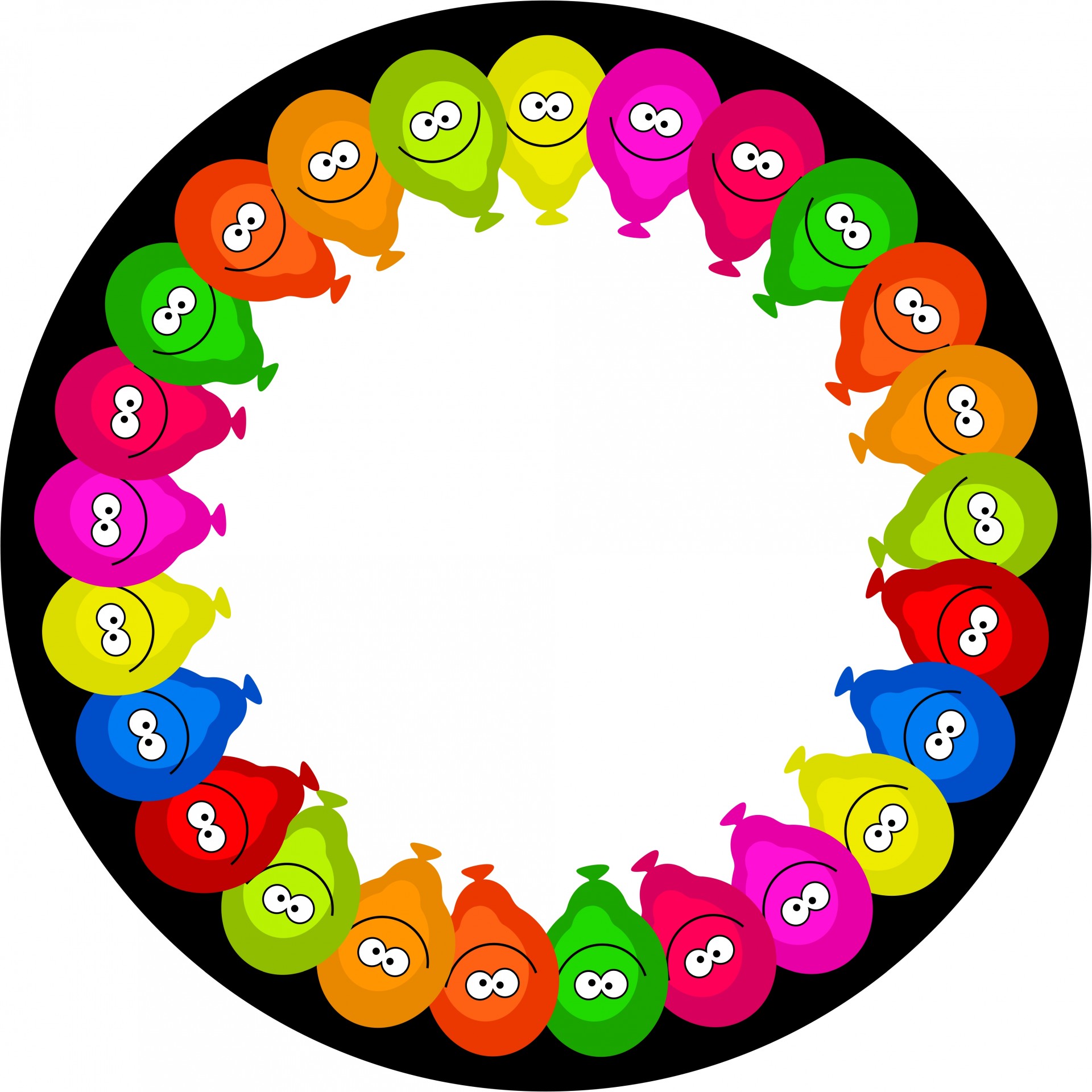 1920x1920 Cartoon Christmas Lights Border Free Stock Photo