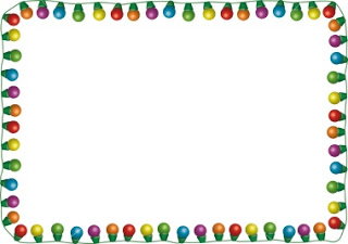 320x225 Twinkling Christmas Lights Clipart