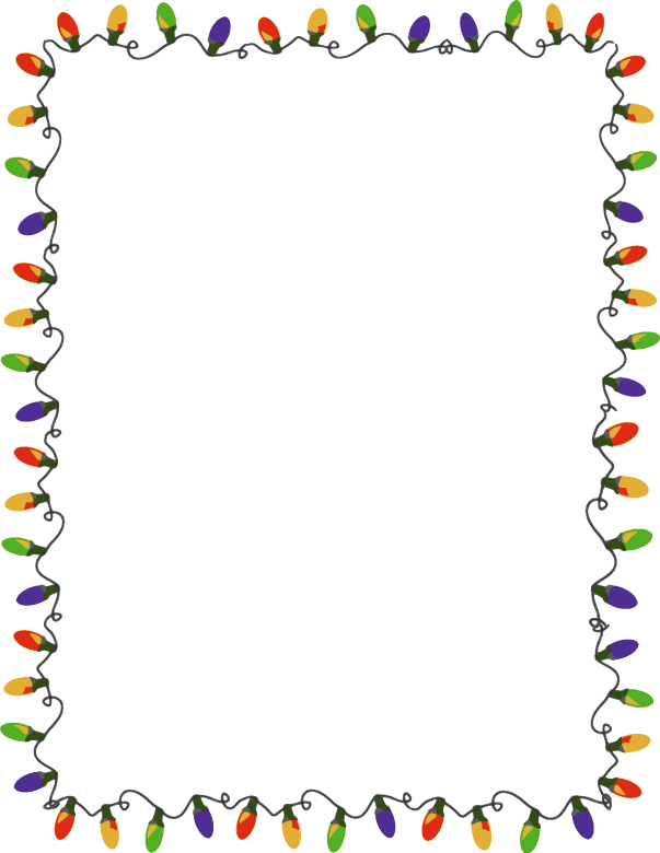 603x780 Christmas Lights Borders Png Nvsi