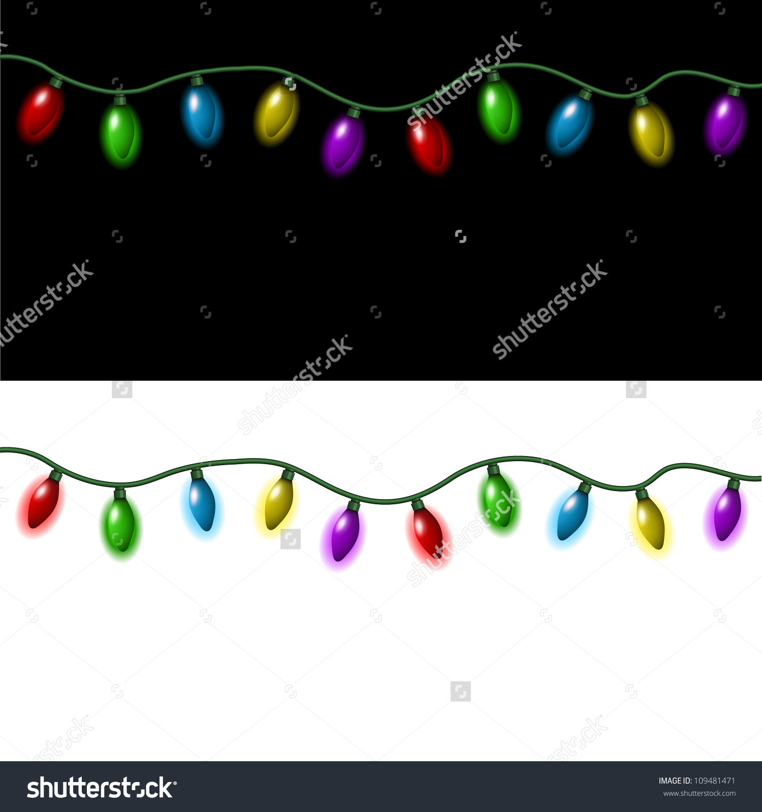 1500x1599 Christmas Lights Stock Vectors Vector Clip Art Shutterstock