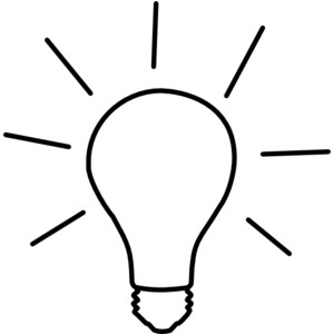300x300 Lightbulb Light Bulb Clip Art Image 2