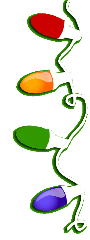 309x824 Christmas Lights Clipart Vertical