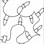 150x150 Christmas Lights Coloring Page Christmas Tree Childrens Within