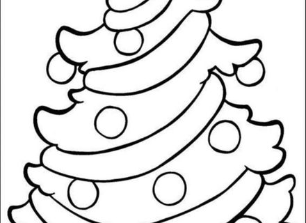 440x320 Christmas Tree Lights Coloring Pages