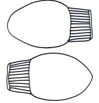 198x205 Christmas Lights Coloring Page