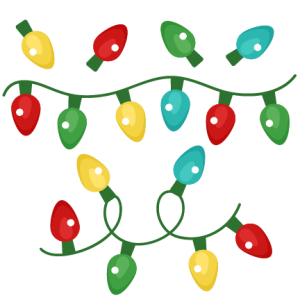 300x300 Christmas Lights Set Winter Svg Scrapbook Cut File Cute Clipart