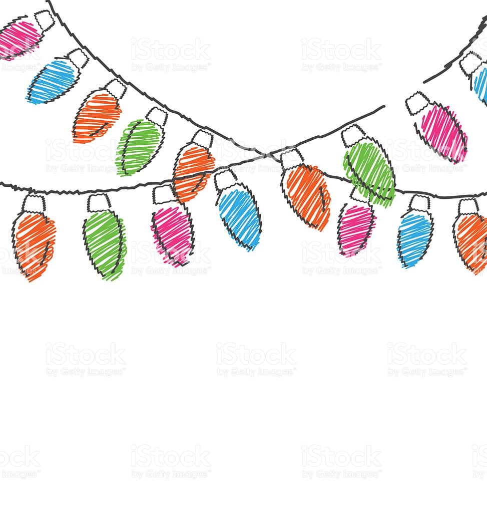 Christmas Lights Drawing Free download on ClipArtMag