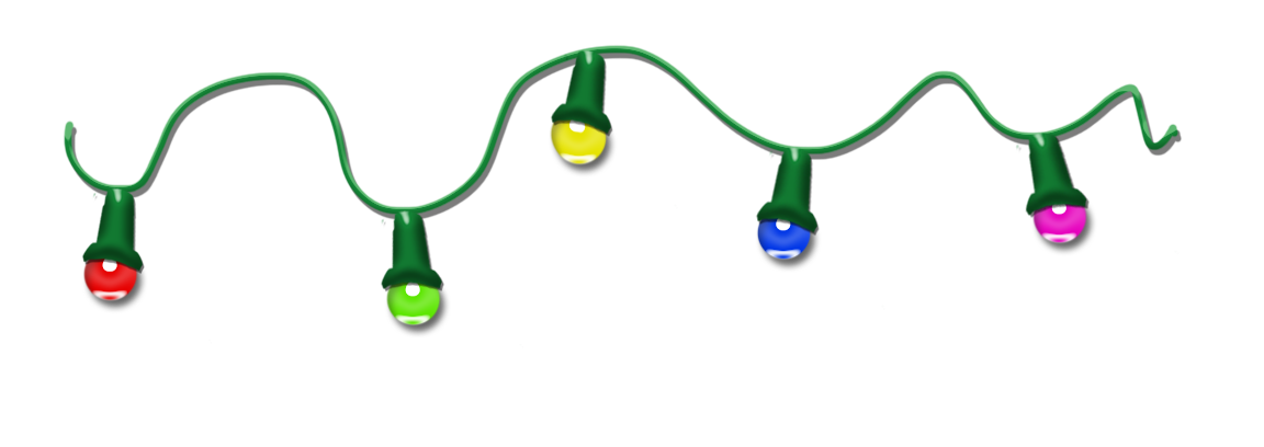 1152x408 Christmas Lights Clipart 0