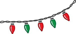 300x135 Christmas Lights Clipart Transparent 2