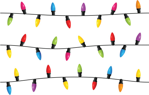 517x332 Christmas Lights Clipart White Background