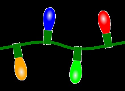 440x320 Lights Clipart Christmas Light Strand Pencil And In Color Lights