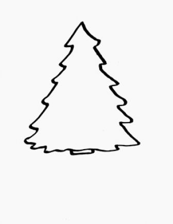 337x437 Christmas Tree Outline Drawing Clip%20art%20christmas%20tree