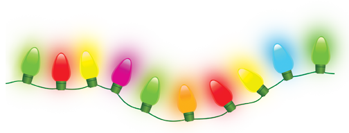 504x192 Christmas Lights Clipart Clear