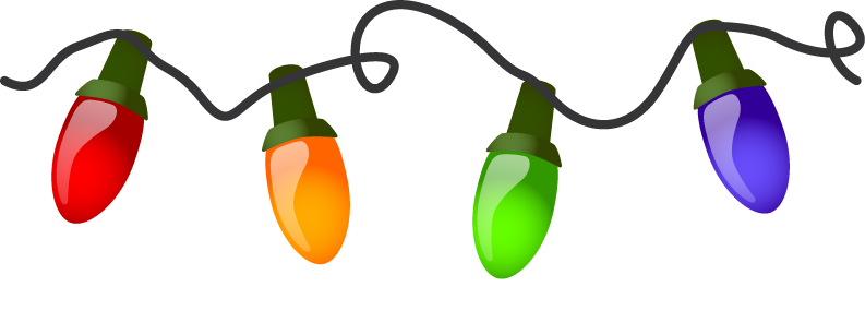 793x285 Christmas Lights Clipart Vector