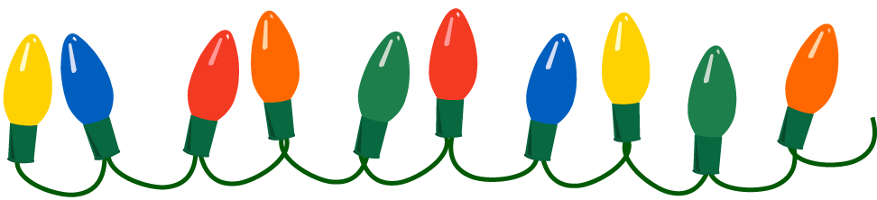 972x222 Christmas Lights Png File Png Mart