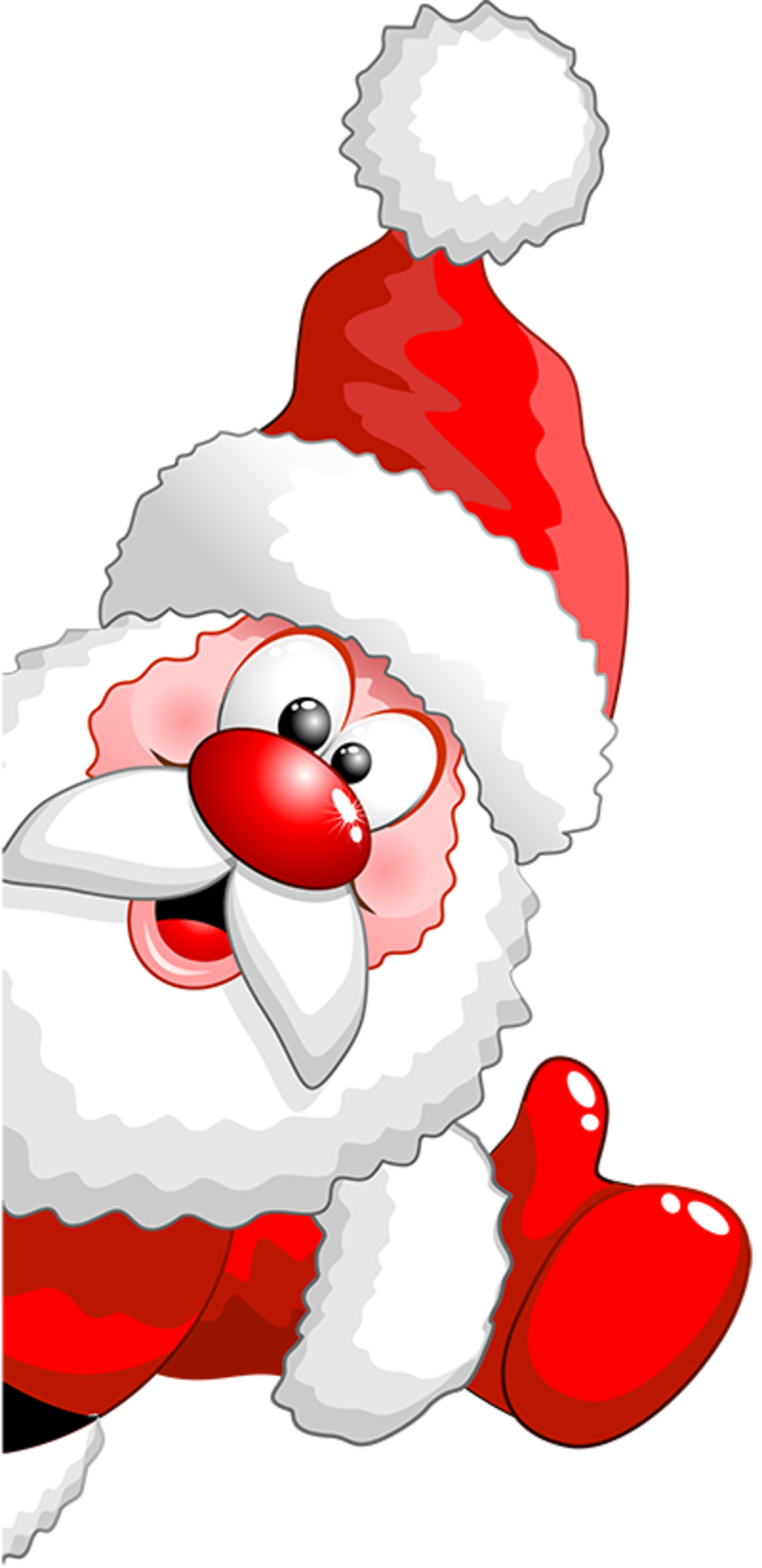 800x1646 Santa With Moose Clipart