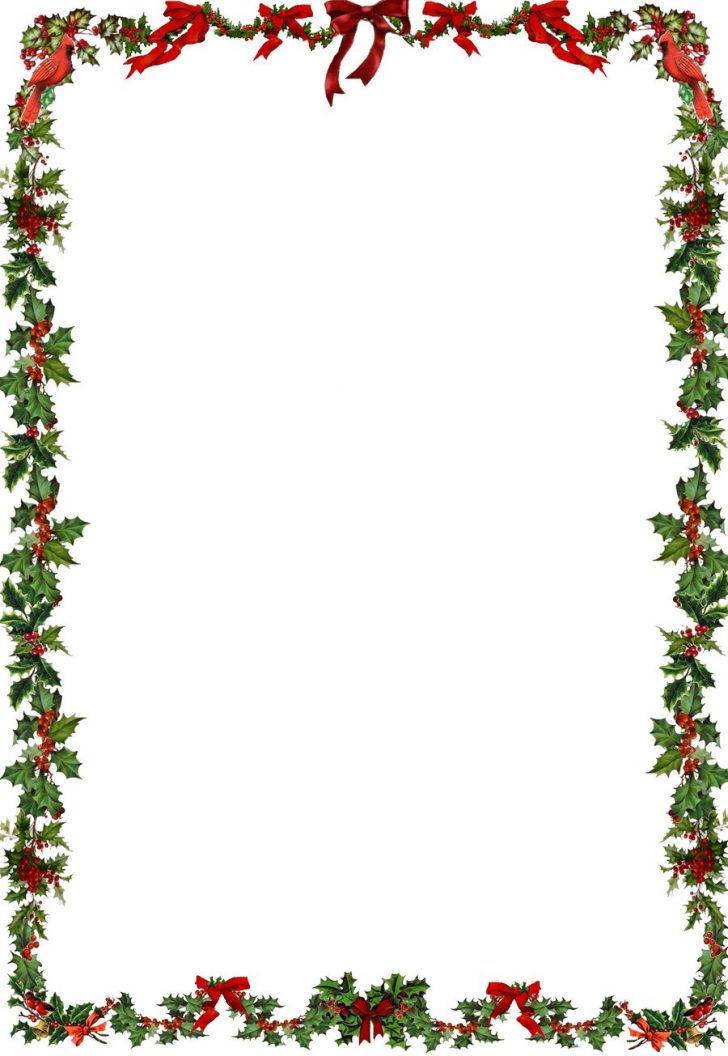 728x1056 Christmas ~ Astonishing Christmas Border Image Inspirations Clip
