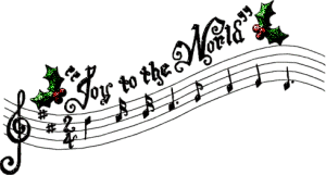 300x161 Music Notes Clipart Christmas