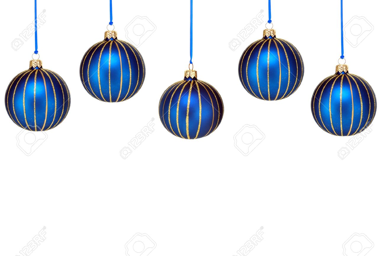 1300x866 Uncategorized Five Blue And Gold Christmas Ornaments Form Top