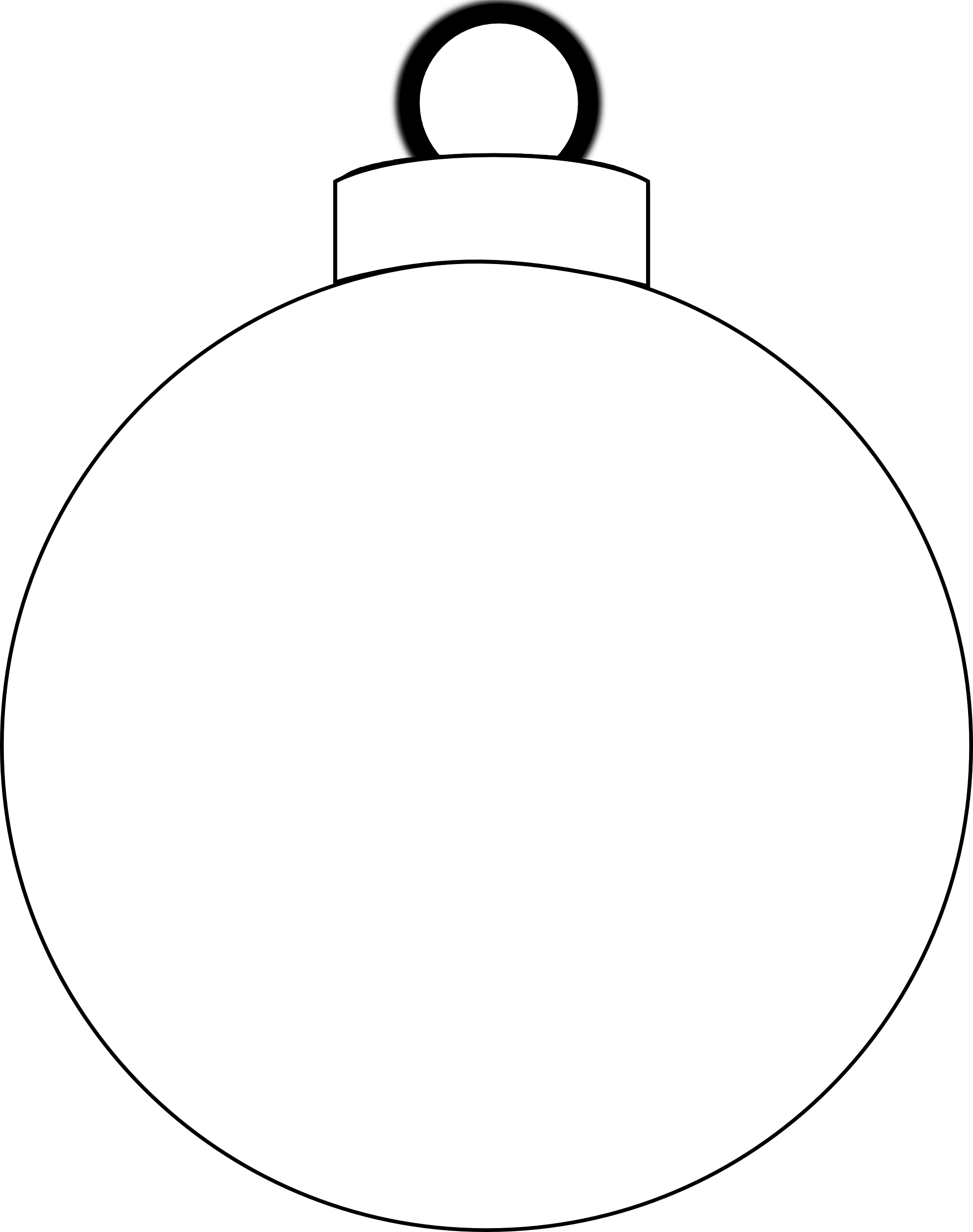 Christmas Ornament Clipart Black And White | Free download on ClipArtMag