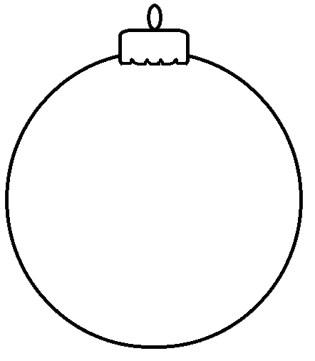 Christmas Ornament Clipart Black And White | Free download on ClipArtMag