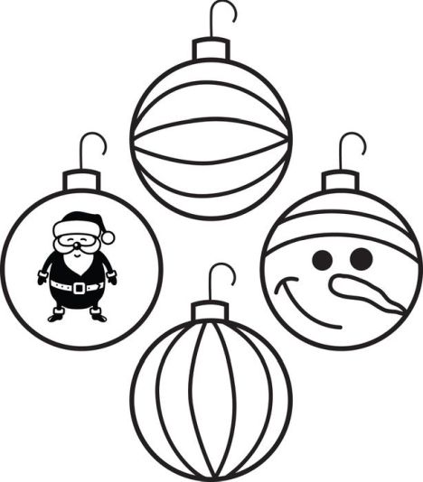 Christmas Ornament Coloring Pages