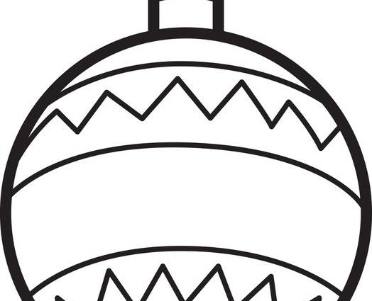524x425 Free Christmas Ornaments Coloring Pages Printables Free Printable