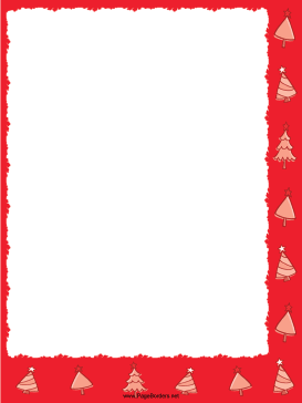 273x364 Trees Red Christmas Border.png