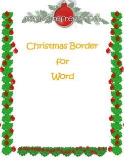 245x317 Word Borders Templates