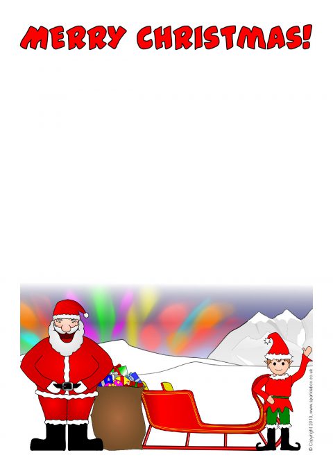 480x679 Christmas A4 Portrait Page Borders 2 (Sb3524)