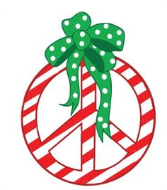 236x267 Christmas Peace Sign Clip Art