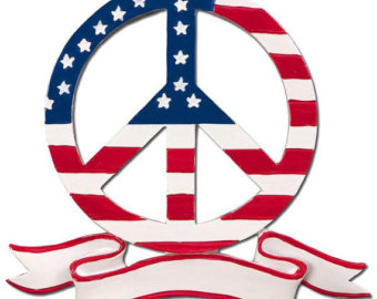 340x270 Peace Sign Christmas Ornament Etsy