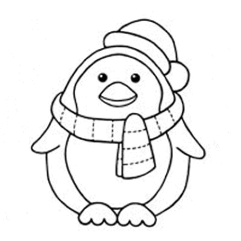 768x768 Penguin Coloring Pages (11)