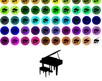 340x270 Piano Clip Art Etsy