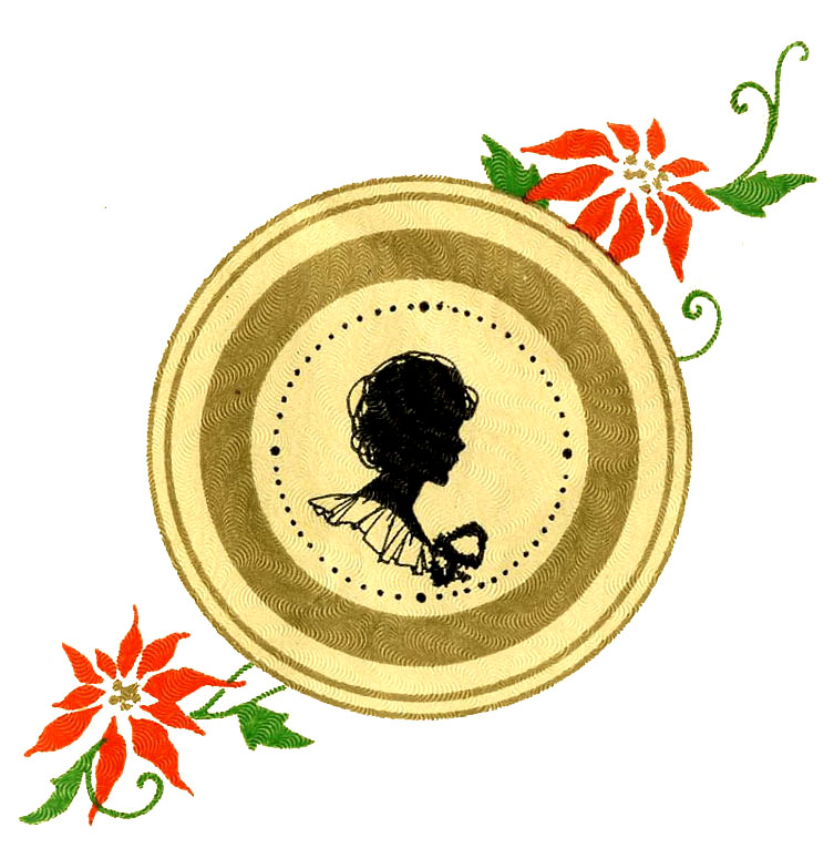 753x765 Vintage Christmas Clip Art