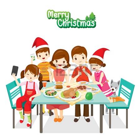 450x450 Christmas Table Clipart
