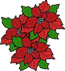 250x272 Poinsettia Clipart Christmas Craft