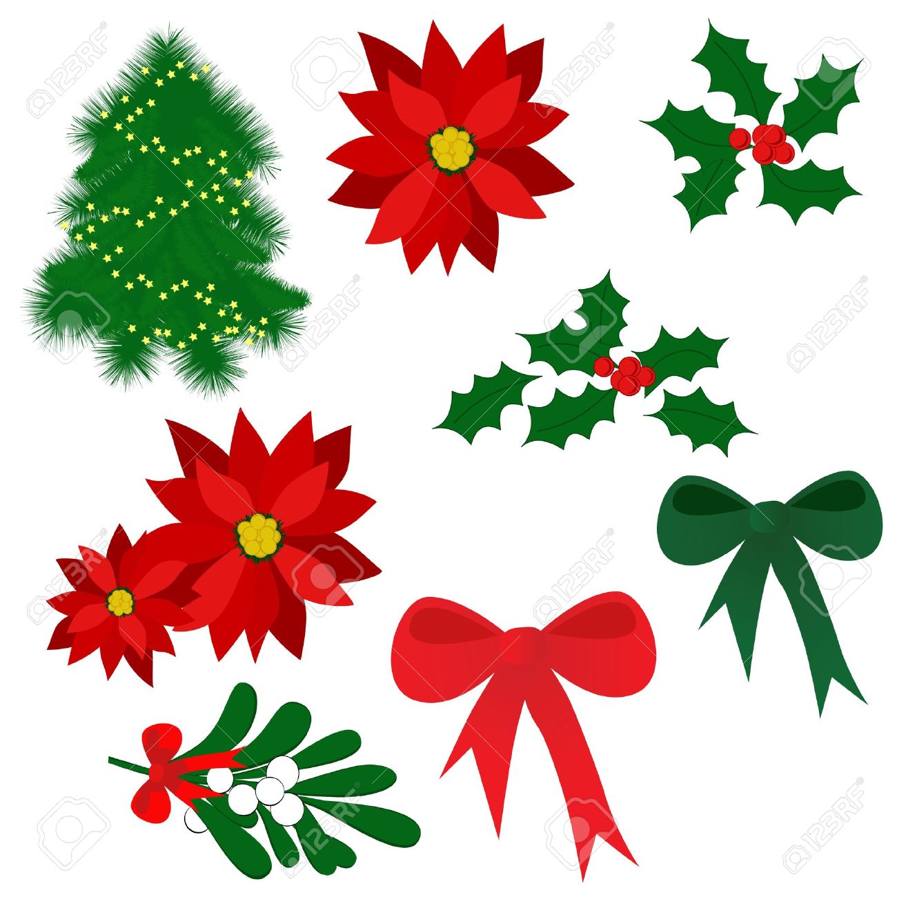 1300x1300 Poinsettia Clipart Christmas Symbol