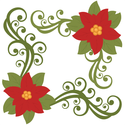 432x432 Christmas Poinsettia Flower Scrapbook Clip Art Christmas Cut Outs