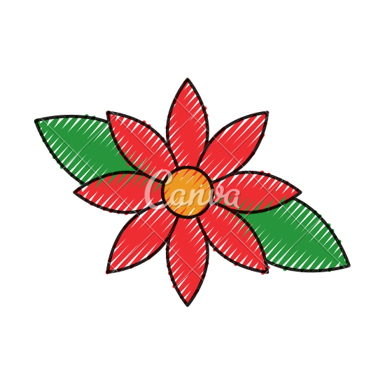 550x550 Christmas Flower Poinsettia Decoration