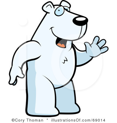 400x420 Clip Art Christmas Polar Bear Clipart