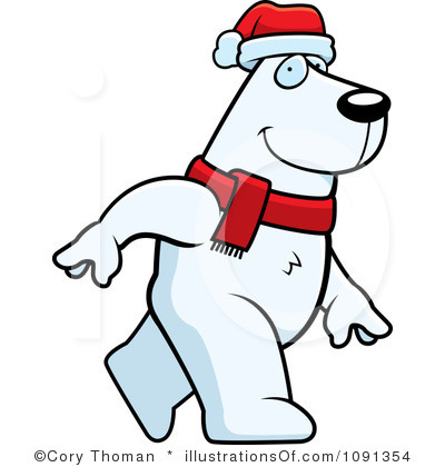 400x420 Polar Bear Clipart Border