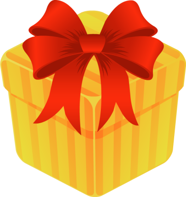 378x400 Gift Box Clipart