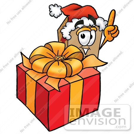 450x450 Clip Art Graphic Of A Cardboard Shipping Box Cartoon Character