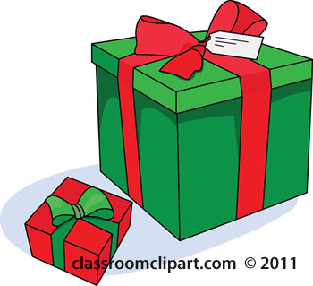 350x319 Christmas Wrapped Present Clipart